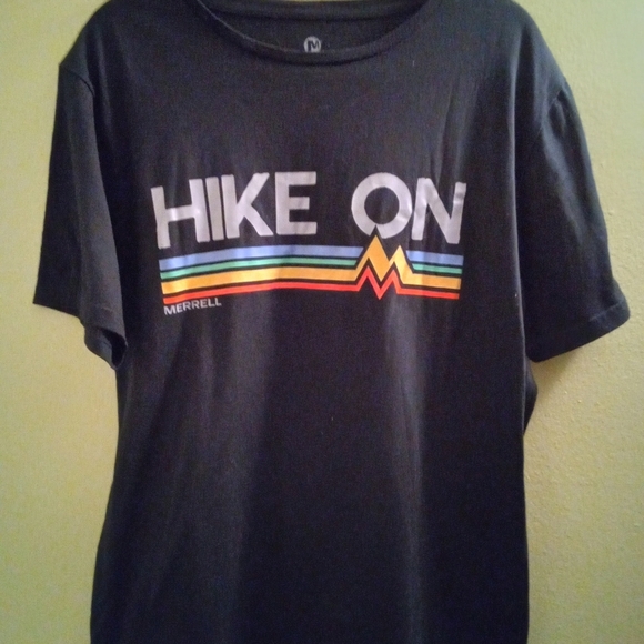 Mens XL Merrell Black 'Hike On' Graphic Tee - Picture 1 of 3